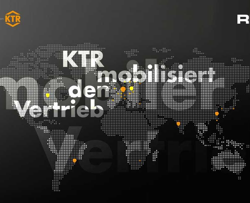 Weltkarte, KTR mobilisiert den Vertrieb