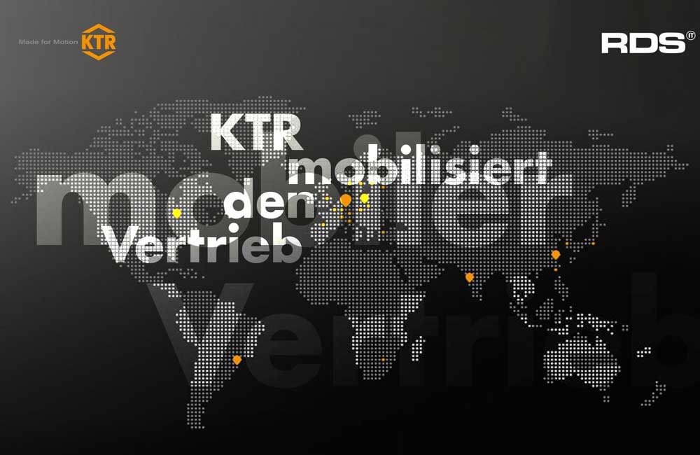 Weltkarte, KTR mobilisiert den Vertrieb