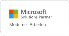 Logo Microsoft Solutions Partner, Modernes Arbeiten